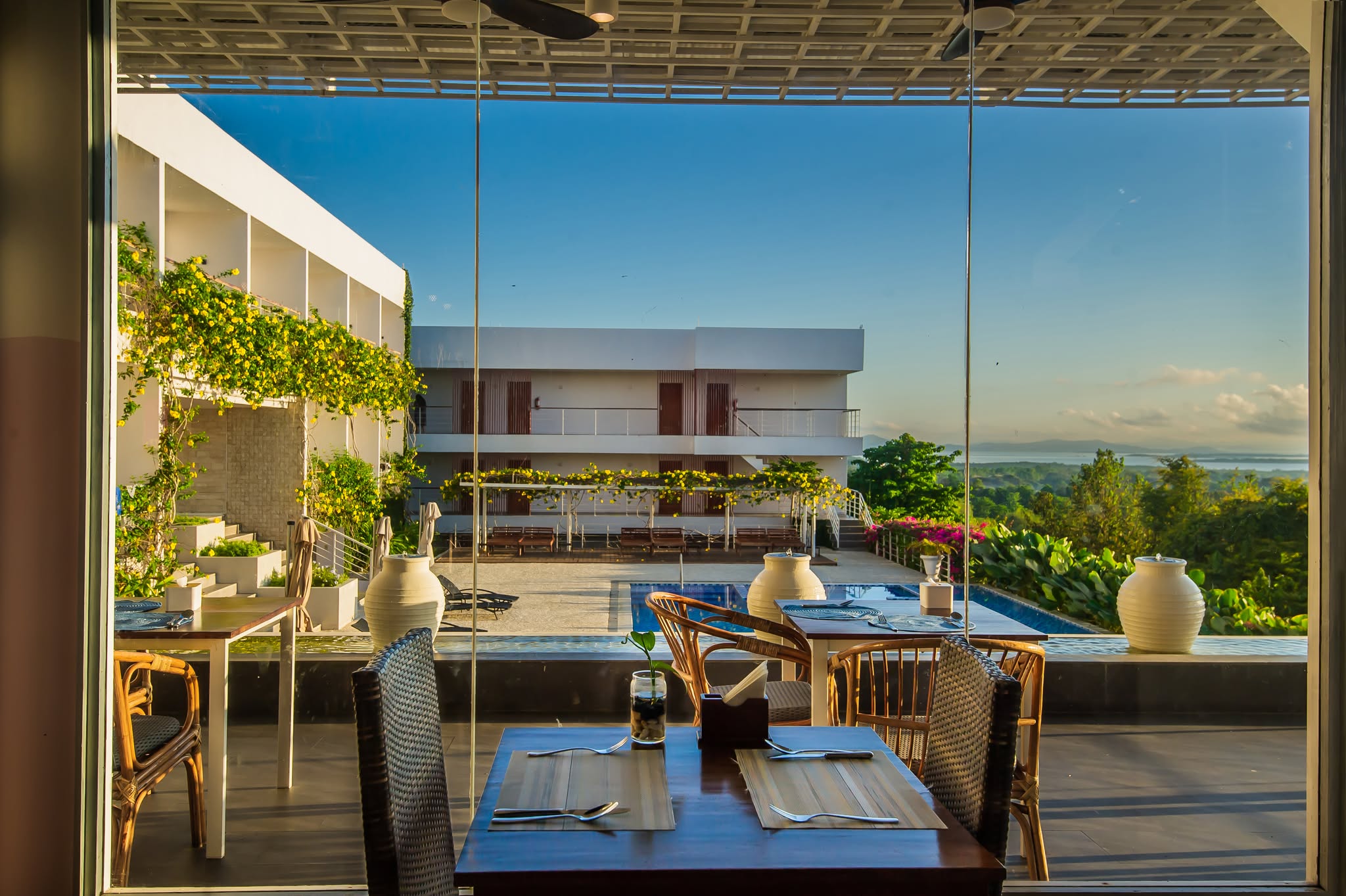 Panja Resort Palawan lush garden and terrace